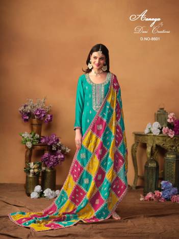 AANAYA VOL 186 BY DANI CREATION CHINON SILK SALWAR KAMEEZ WHOLESALER IN SURAT